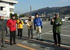 柏原市役所前に集合、まずは点呼(^O^)