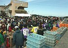浦村では「牡蠣の国まつり」が催されていて、凄い人出です。