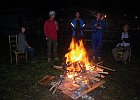 最近では直火禁止のキャンプ場が多いですが、ここではキャンプファイアもさせて貰えます (Photo:天五さん)