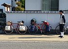 明日香村のとある場所にて、ここから4台でスタートします。